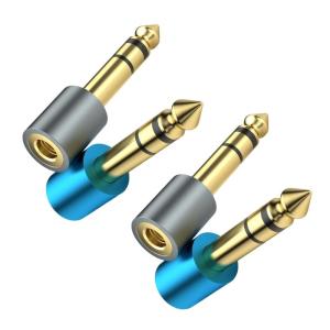 อะแดปเตอร์หูฟังสเตอริโอ1/2นิ้วตัวผู้เป็นตัวเมีย1/4นิ้วสายเคเบิลเชื่อมต่อสเตอริโอ3.5มม. สเตอริโอขนาด6.35มม.