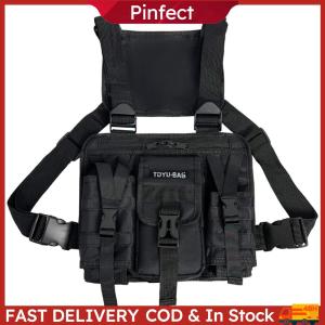 Molle Shoulder Bag Oxford Cloth Molle Chest Packs Adjustable Multiple Pockets Lightweight for Outdoor Camping Supplies