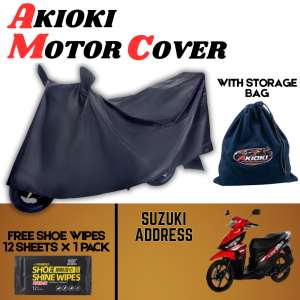 Akioki Waterproof Motorcycle Cover for Suzuki Address Portable PVC All-Weather Motor Cover