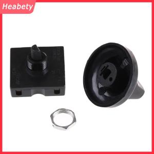 Heabety Bộ chọn quạt 3 tốc độ 4 vị trí bộ điều chỉnh công tắc xoay kèm núm 13amp 120V-250V
