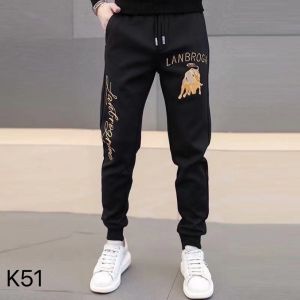 [พร้อมส่ง] กางเกง ผู้ชาย เอวยางยืด กระเป๋าข้าง กางเกงขายาว ปลายขาจั๊ม ทรงสวย เข้ารูป แนวสปอร์ต กางเกงลำลอง แฟชั่นสไตล์เกาหลี พิมพ์ลายสุดเท่