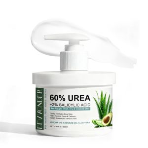 Urea Cream 60 Percent For Feet Maximum Strength with Salicylic Acid 8.45 oz Urea Foot Cream for Dry Skin - Urea Lotion with Avocado Oil & Aloe Vera to Exfoliate & Moisturize Rough Cracked Heels