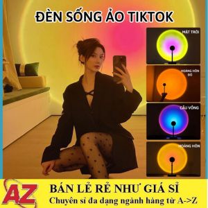 Đèn Hoàng Hôn 4 màu  Đèn Cầu Vồng Nhiều Màu Đèn Led Tiktok Chụp Ảnh Siêu Hot - Đèn chiếu cầu vồng trang trí chụp hình quay TikTok hot trend tích kiệm chi phí ánh sáng lớn
