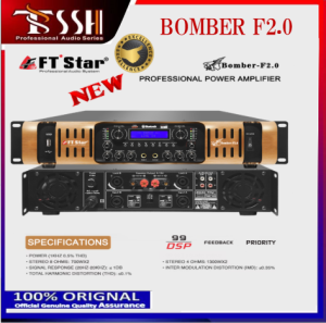 【TSSH】FT STAR BOMBER F2.0 Digital Karaoke Professional Integrated Power Amplifier(USB/Bluetooth)