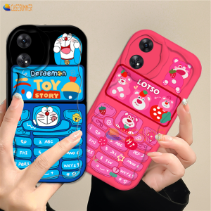 (Lokal Ready) Casesummer Casing hp OPPO A17 A17k A12 A16 A16s A54s A16k A16e  A5s A7 A11K A1K A57 4G A58 A78 A77S A53 2020 A3s A12e A33 A31 A52 A92 A54 Reno 8T 4G Reno 5F oy Story Kartun Strawberry Bear Lotso Doraemon  3D Bergelombang Case