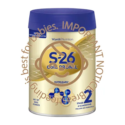 Wyeth Nutrition S-26 Gold Promil Stage 2 Follow-on Formula 900G - From 6 Months