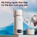 【Mua 1 Tặng 1】Bình đun nước pha sữa di động Yunbaby F12Y Giữ nhiệt Tiệt trùng Hâm sữa Giữ ấm 48H Bảo hành 3 năm. 