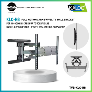KALOC H8 40-80 inch Long Extension Arm  Swivel TV Wall Bracket (Load:50KG) [MODEL:TVB-KLC-H8]