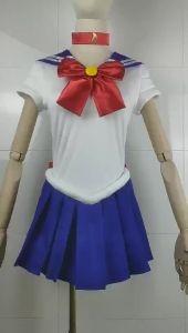 Sailor moon cos Pretty Girl Warrior cos Sailor moon 4 Generation Sailor Suit Halloween Childrens Play Costume