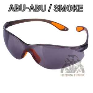 KACAMATA SAVETY LAS GRINDA ABU ABU MOTOR KACAMATA PENGAMAN SPORTY MURAH DIN 10 SMOKE / HITAM / CLEAR