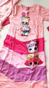 SALE little pineapple gamis dress LOL bonina hijab anak 3-5tahun cuci gudang