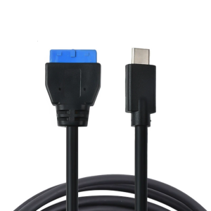 USB C Extension Cable Type C Male to IDC20P Female Extender Cable 5Gbps Data Transfer Front Panel for Motherboard