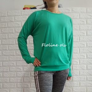 Floline Ols - Kaos Atasan Batwing Wanita / Kaos Atasan Jumbo Wanita / Kaos Polos Wanita Jumbo 4074