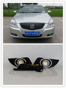 LED Fog Lights Assembly For Buick Excelle 2008 2009 2010 2011 2012 Front Bumper Fog lamp Replacement Angel Eye Daylight Kit