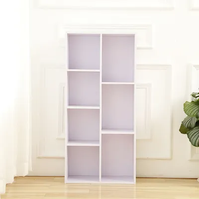LALA 8 Tier Bookshelf Multipurpose Rack Storage Book Shelf Utility Shelf Rak Buku 4 Tingkat Buku Rak Divider Cabinet Furniture/Wood Shelf 格子置物架