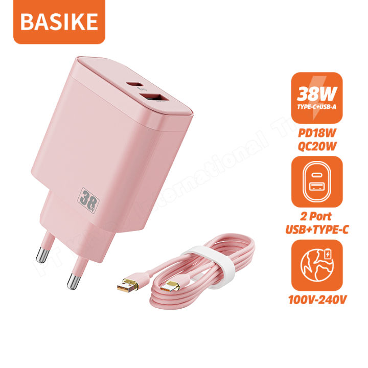 Power Adapter Type C Iphone Plug BASIKE Kepala Charger IPhone Fast