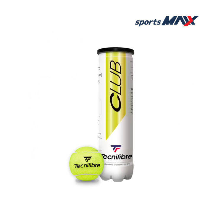 ลูกเทนนิส Tecnifibre Club Tennis Balls ( กระป๋องบรรจุ 4ลูก ) | Lazada.co.th