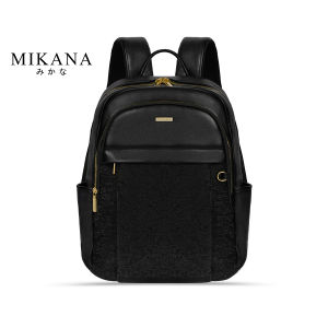 Mikana Akine Leather 15.6-inch Laptop Backpack for women large capacity school bag office bagpack