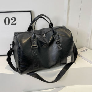 Fashion Leather Duffle Bag With Shoes Packet For Men and Women Luggage Travel Bag Sport Gym Fitness HandBag Mens Shoulder Bag2026