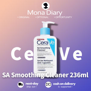 🌸100% Authentic🌸CeraVe SA Smoothing Cleanser 236ml Original CeraVe Sa Cleanser Face and Body Wash CeraVe Smoothing Cleanser for Dry Rough Bumpy Skin