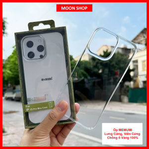 Ốp lưng Memumi Chính Hãng siêu mỏng trong suốt chống ố hoàn toàn cho iPhone 17 Pro Max 16 Pro Max 15 Pro Max 15 Pro 14 Pro Max 13 Pro Max 13 12 Pro Max