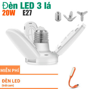 Bóng đèn led hình 3 cánh quạt siêu sáng - Đèn LED USB miễn phí