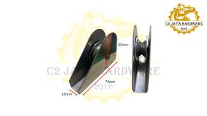 Flag Pole Roller Flagpole Pulley Handle Flag Puller Flag Bearing Bendera Roller Tali ( Stainless Steel )