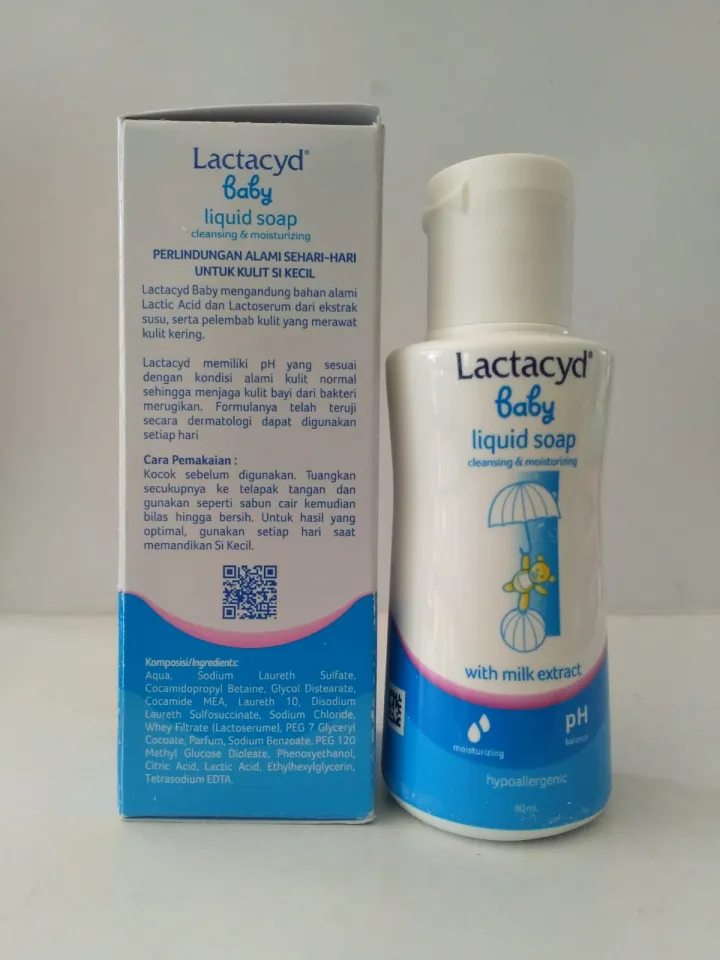 Lactacyd Baby Liquid Soap 60 ml Merawat kulit yang terkena ruam