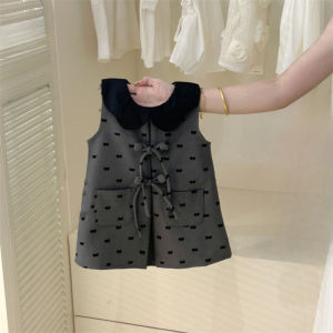 DGUKYM Adorable Korean Style Summer New 1-7T Rabbit Green Plaid Dress Baby Chic Princess Dress