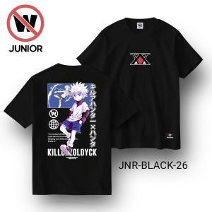 KAOS DISTRO ANAK BAHAN COTTON COMBED 30S / KAOS ANAK USIA 9 10 11 12 13 14 15 16 TAHUN KAOS DISTRO ANAK SD SMP SMA / KAOS ANAK TANGGUNG / J HITAM 5