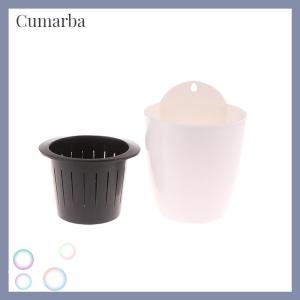 [Cumarba] Gắn tường trong nhà tự động hấp thụ nước Lọ hoa nhựa Lọ hoa mọng nước màu xanh lá cây thì là cây xanh chậu hoa trang trí