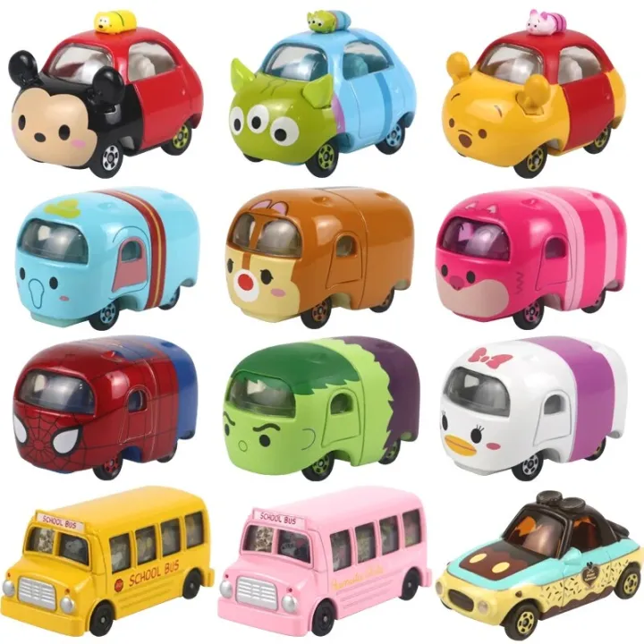 รถบังคับ Takera Tomy Metal Diecast Vehicle Cars Model Stacking Rings Toy Movie Cartoon Model Educational Car Toys Kids Gift