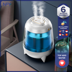 New USB [rocket humidifier] 3.5L large capacity single/double spray mode colorful atmosphere lights/home/office/commercial