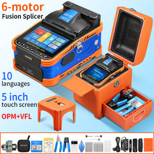 COMPTYCO AUA-70F fully automatic fusion splicer 6 motors OPM/VFL， 10 languages button/touch bidirectional operation fiber fusion splicer