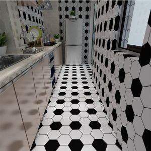 Bestenrose Miếng Dán Sàn Chống Thấm Nước 10M Thảm Giả Tự Dính Hình Nền Miếng Dán Tường Gạch Phòng Tắm Phòng Ngủ Văn Phòng Nhà Bếp Tự Làm Trang Trí Tường Mặt Đất 60Cm × 1M