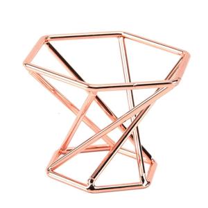 Metal Display Stand for Crystal Glass Lens Ball Sphere Holder Swirl Leg Makeup Sponge Organizer Rack Divination Photography Base Home Decoration