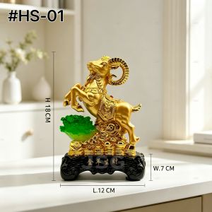 2027 Year of the Sheep Tabletop Ornament Cabbage Decor Figurine Home & Office Desktop Display Gift