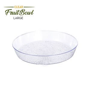 Clear Round Serving Food Tray Fruit Salad Bowl Container Multifunctional Appetizer Snacks Platter