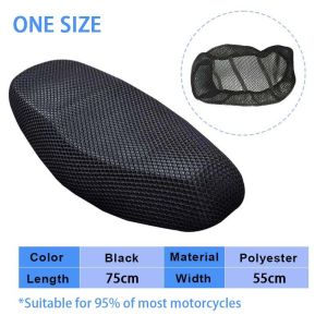 Leather Motorcycle Seat Cover Anti Scratch Easy Clean Motor Seat Cushion Protector Waterproof