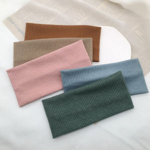 YINGRAN2 Phụ Nữ Mới Rắn Rộng Bên Dệt Kim Headband Cho Phụ Nữ Cô Gái Đơn Giản Phổ Rắn Màu Rửa Mặt Yoga Thể Thao Giải Trí Đàn Hồi Tóc Ban Nhạc