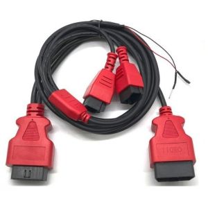 Professional  12+8 Pin Chrysler Diagnostic Cable for Autel MS906S - Vehicle Specific OBD2 Adapter Connector for Professional Automotive Scanning