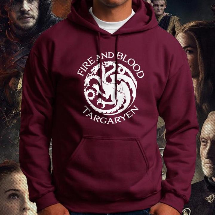All Every Game of Thrones Targaryen Fire and Blood Men's Hooded