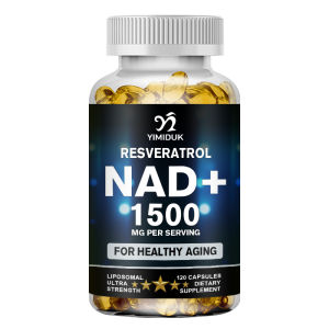 NAD Capsules Supplements - with Resveratrol Natural Energy Anti-aging & Cellular Health Strengthens The Immune System