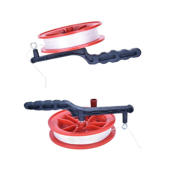 MONST Flying Outdoor Red Twisted Line Handle Kite String Wheel 100M ...