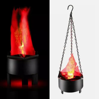 LED Fake Flame Lamp Electric Campfire Flickering Flame Realistic Flame Effect ABS Material Indoor/Outdoor Light