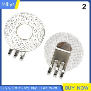 Millys อุปกรณ์ทำเครื่องหมายลูกกอล์ฟพร้อมที่หนีบหมวกกอล์ฟแม่เหล็กสำหรับกลางแจ้ง