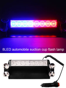 【Hot Sale+Ready Stock】Car LED Strobe Light Police Lights Red/Blue Yellow/White Signal Lamps Flash Dash Emergency Flashing Windshield Warning Light 12V