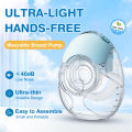 Dr.isla EB51 Breast Pump Wearable Electric Hands-Free 3 Modes 12 Levels BPA Free Flange 18&21&24MM 150ML. 