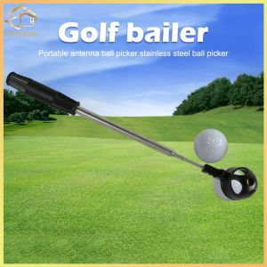 8-Section Telescopic Golf Ball Retriever Steel Picker for Water Retrieval Perfect for Golf Training and Practice