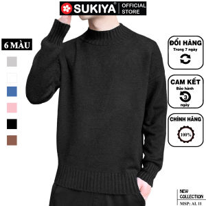 Áo Len Nam Cao Cổ  SUKIYA Chất dày dặn Mềm Mại Phong cách Hàn Quốc Đủ Size 2021 AL11